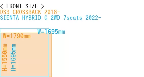 #DS3 CROSSBACK 2018- + SIENTA HYBRID G 2WD 7seats 2022-